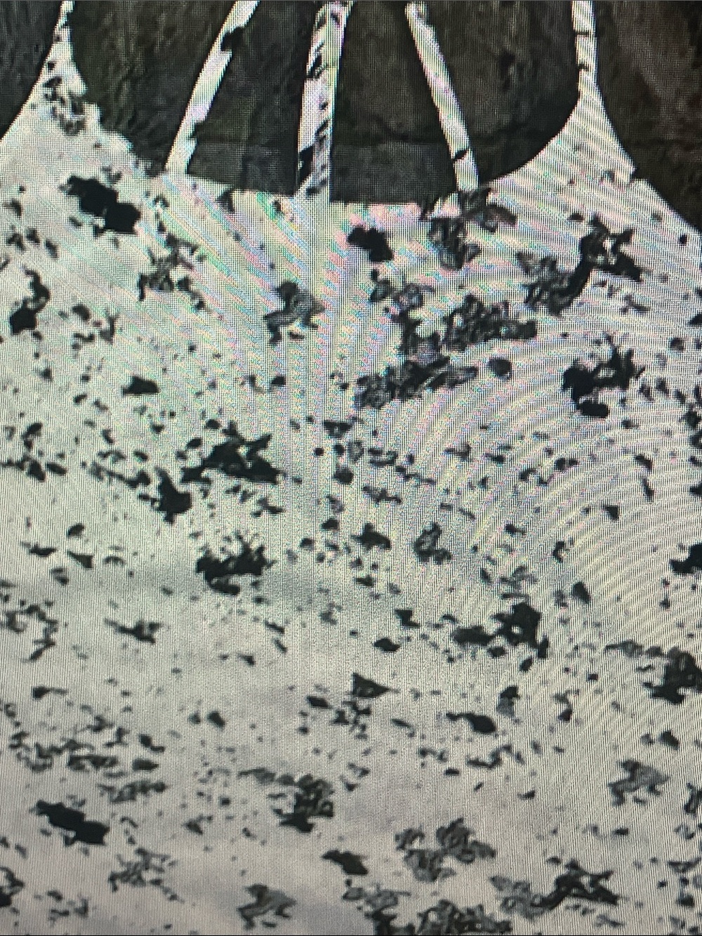 Hurley White and Black Speckled Strappy Tank Top